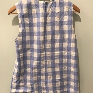 J Crew Gingham Shell